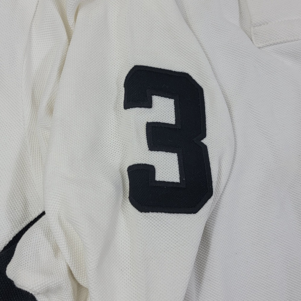 Polo Ralph Lauren Mens Sz XXL Custom Fit Big Pony Long Sleeve Polo Shirt White - Picture 5 of 6